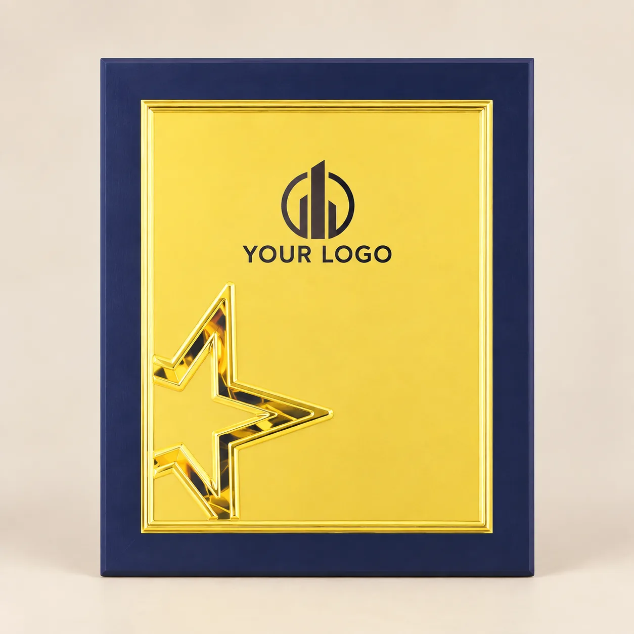 Helios Gilded Star Crest Trophy — 10.75 Inch
