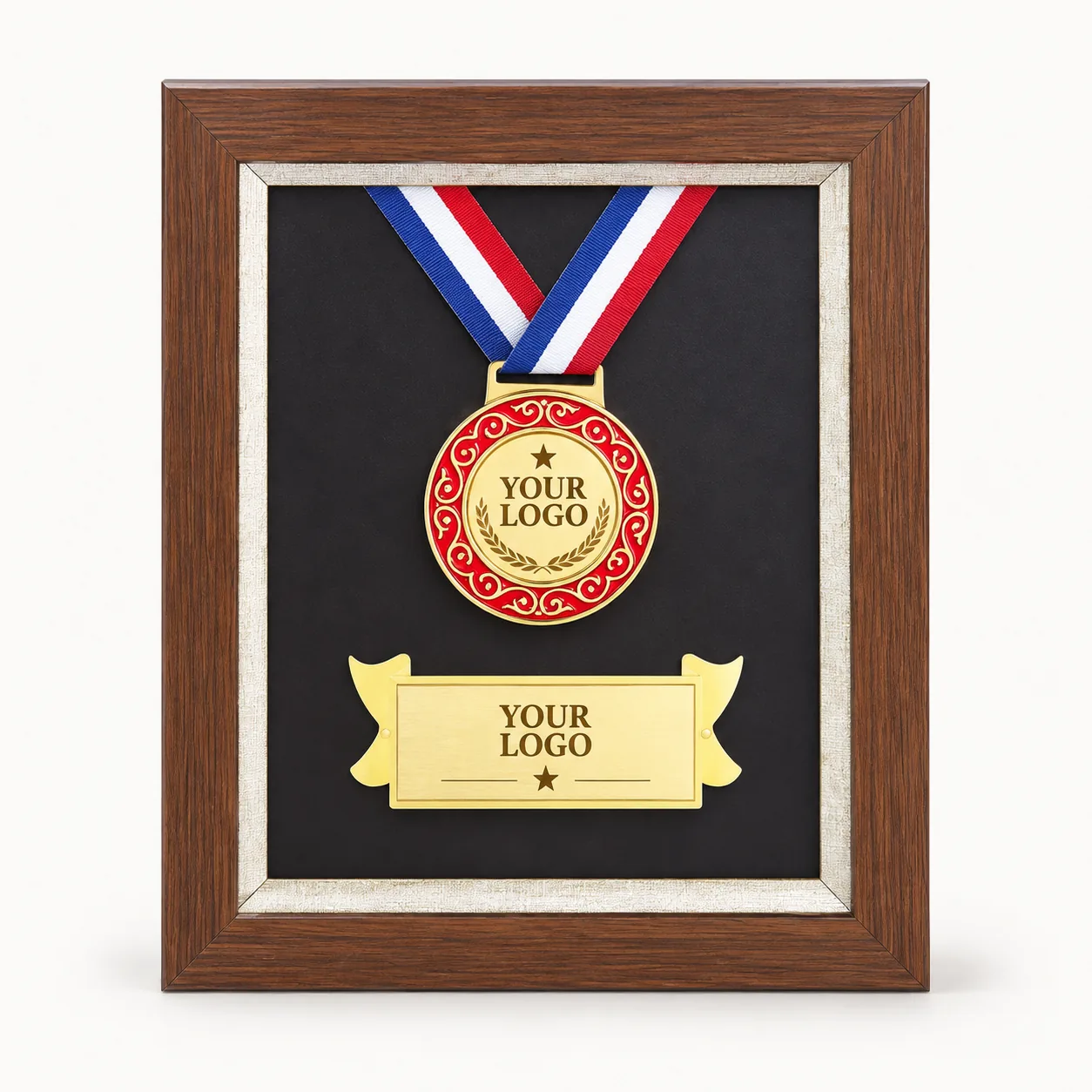 Clarus Walnut Framed Citation Plaque — 11 Inch