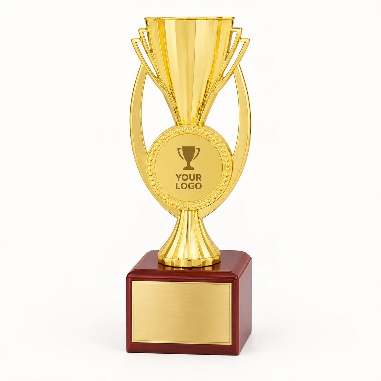 Sterling Gilded Cup Trophy — 9.5 Inch
