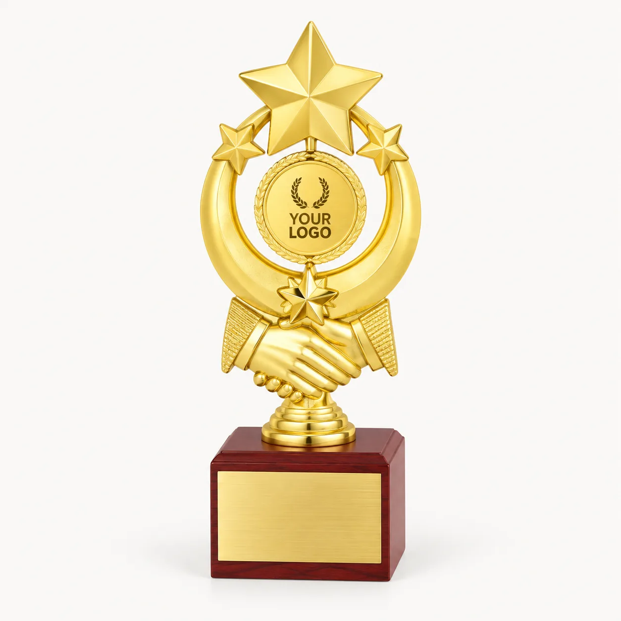 Veritas Gilded Star Crest Trophy — 10.5 Inch