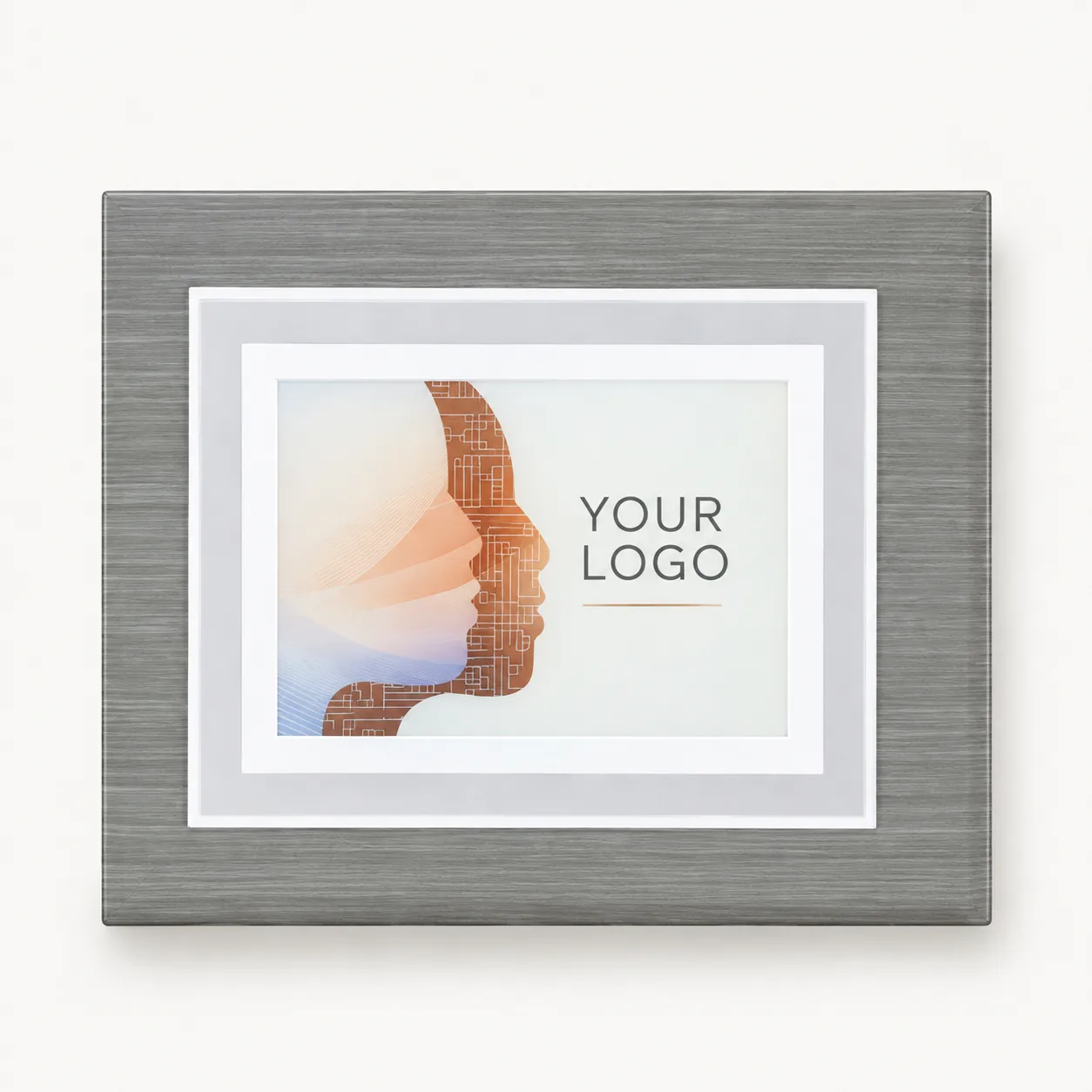 Eminence Walnut Framed Citation Plaque — 8 Inch