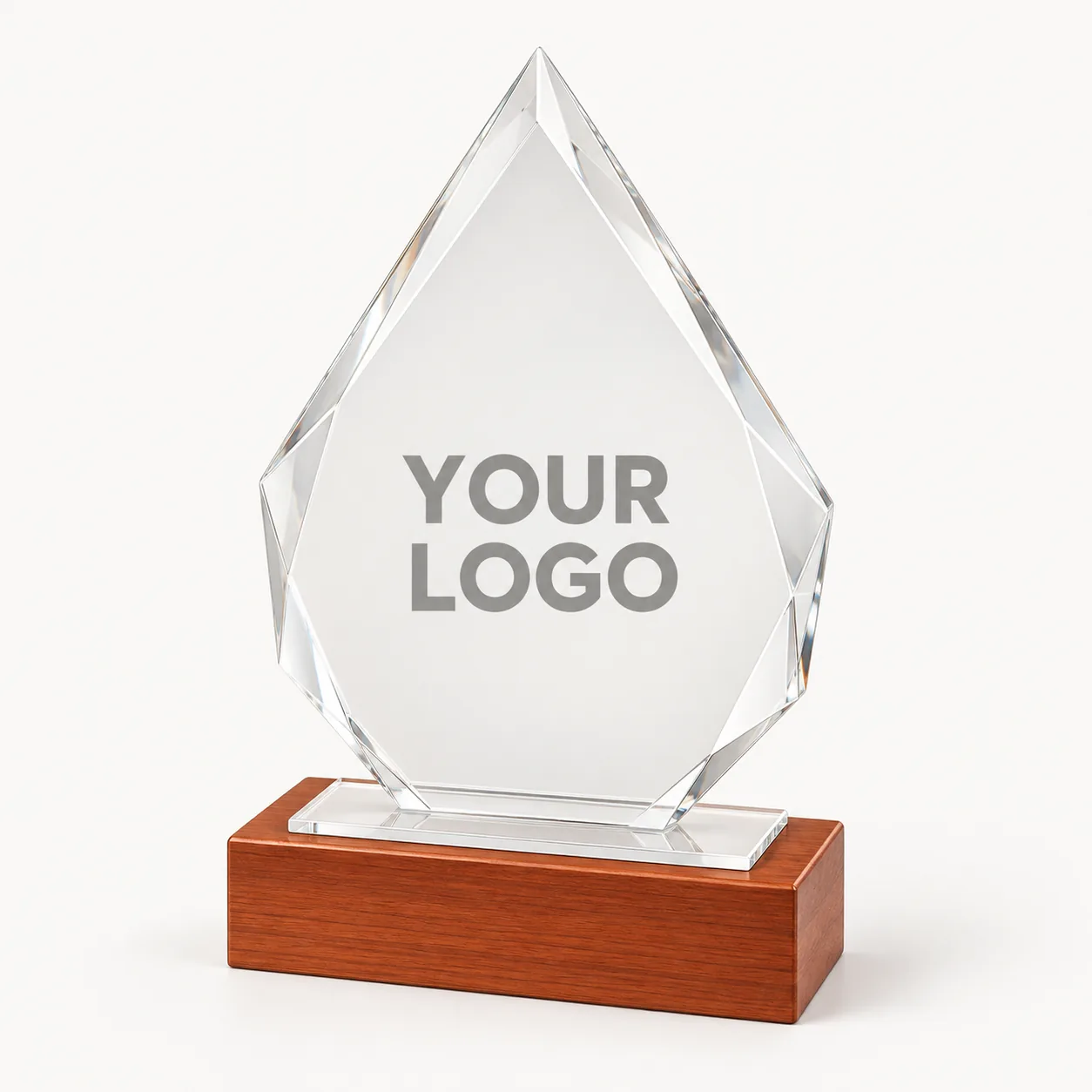 Legacy Walnut Beveled Shield Award — 10.75 Inch