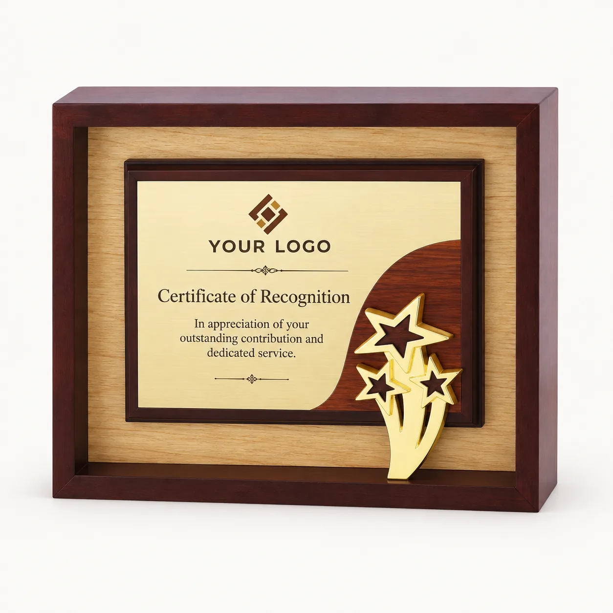 Signature Gilded Framed Citation Plaque — 8 Inch