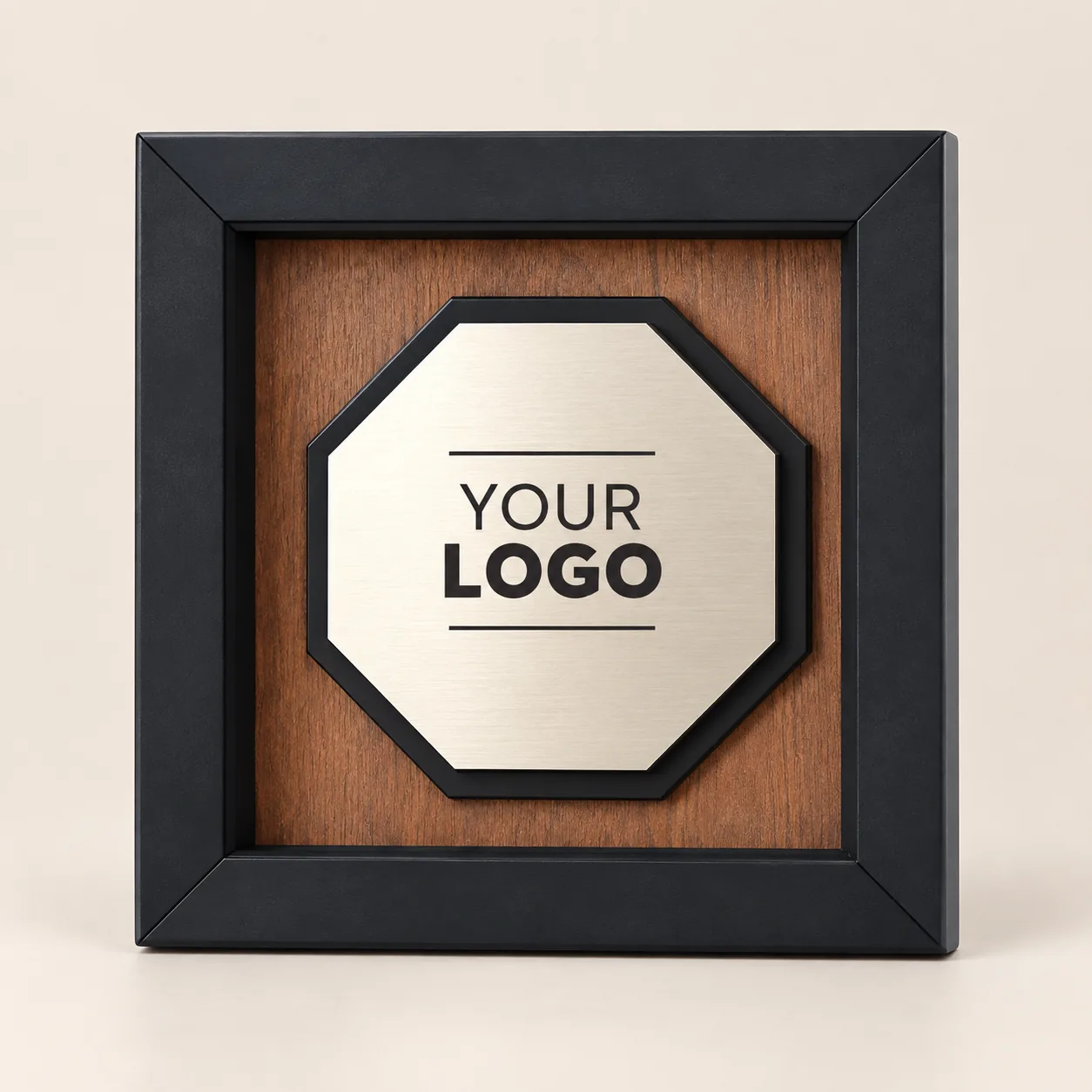 Triumph Walnut Framed Citation Plaque — 7 Inch