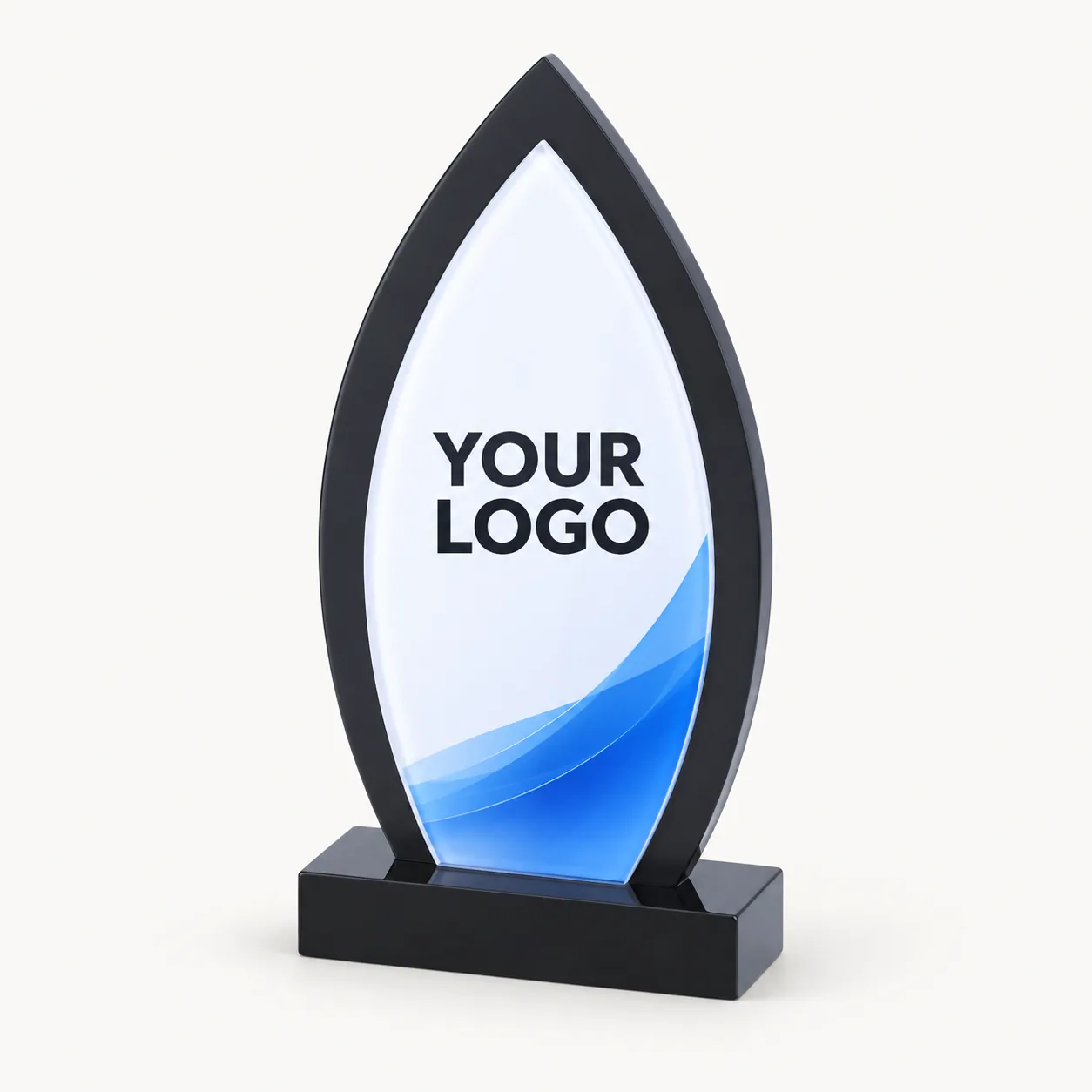 Optima Azure Beveled Shield Award — 10.25 Inch