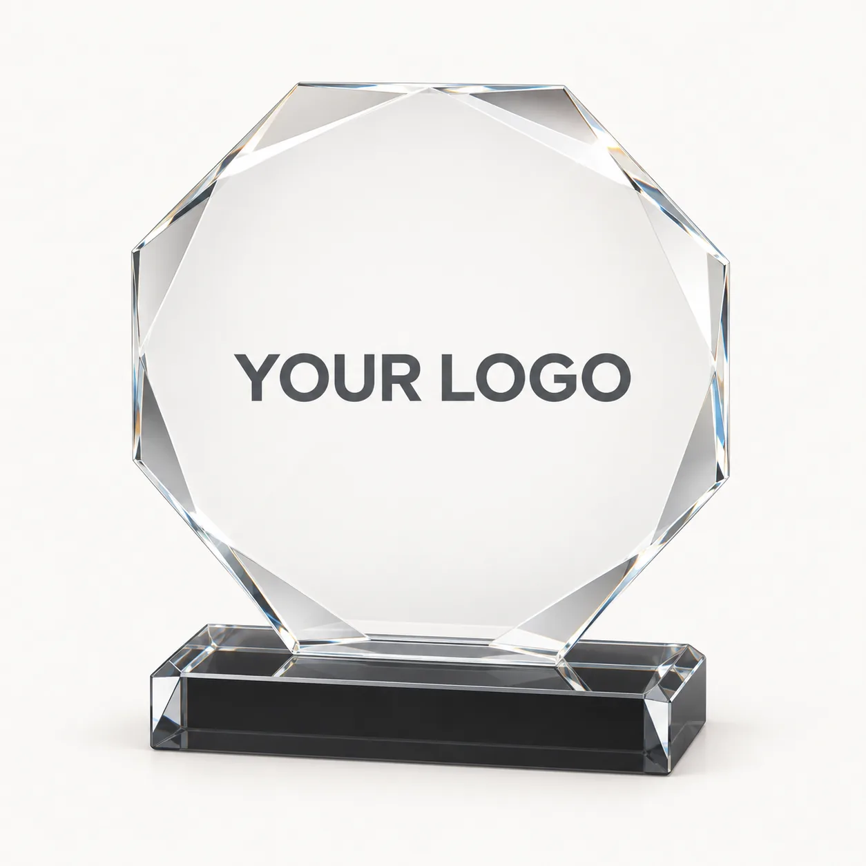 Signature Classic Octagonal Beveled Plaque — 8 Inch