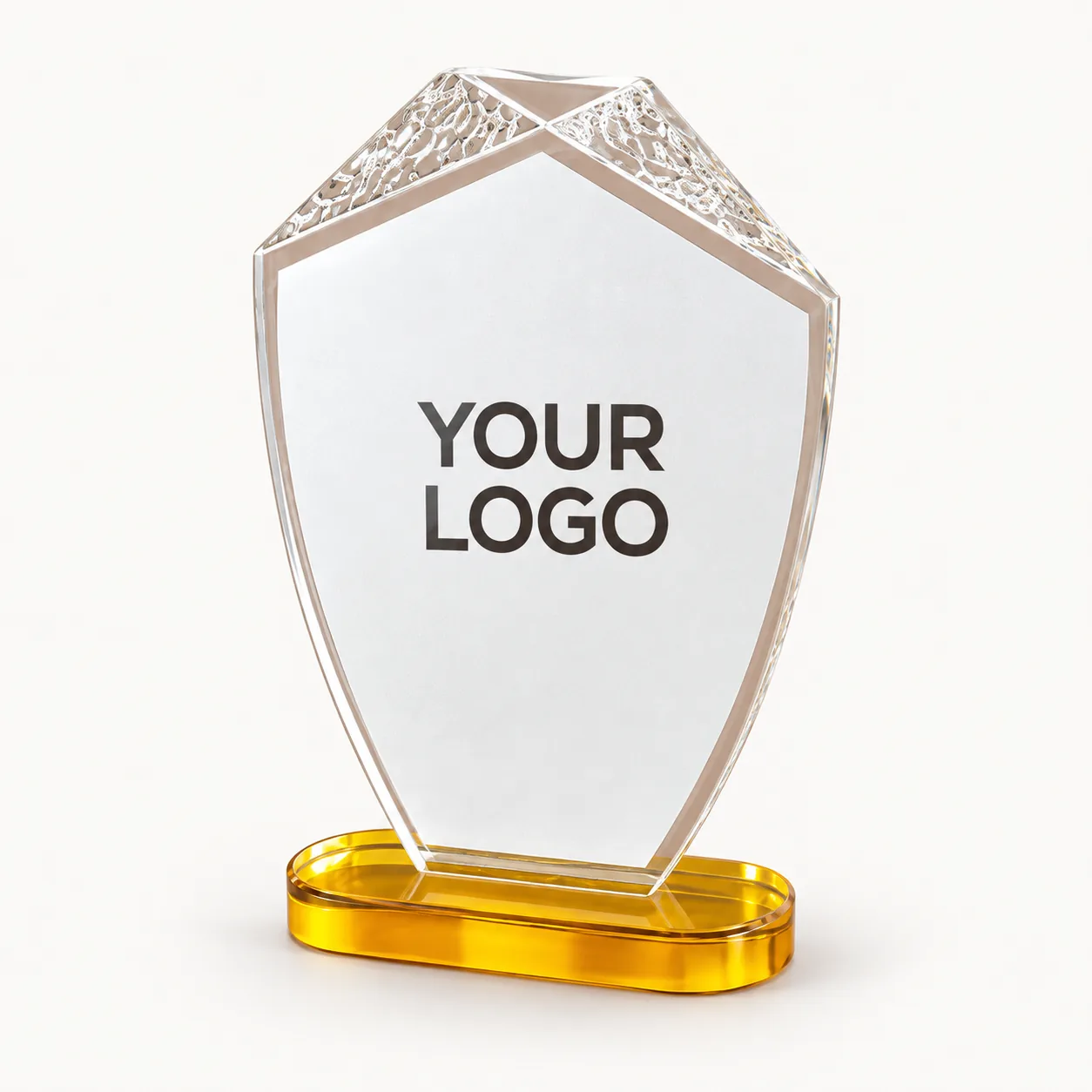 Sovereign Gilded Beveled Shield Award — 7.5 Inch