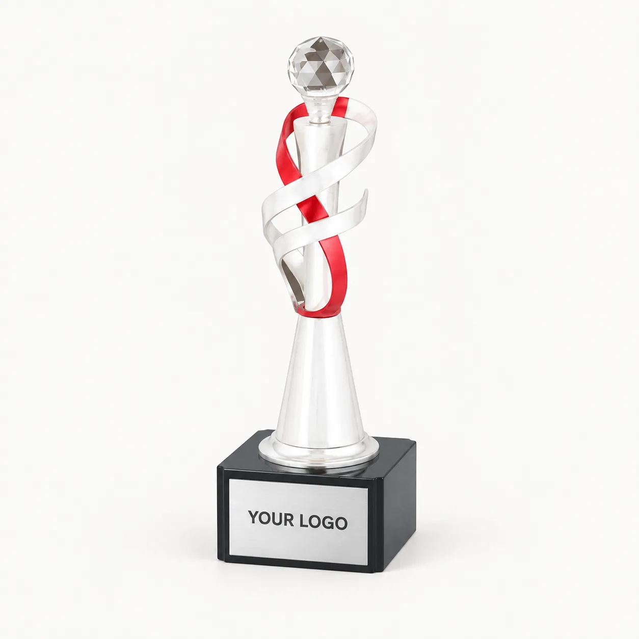 Valor Crystal Trophy — 13.25 Inch