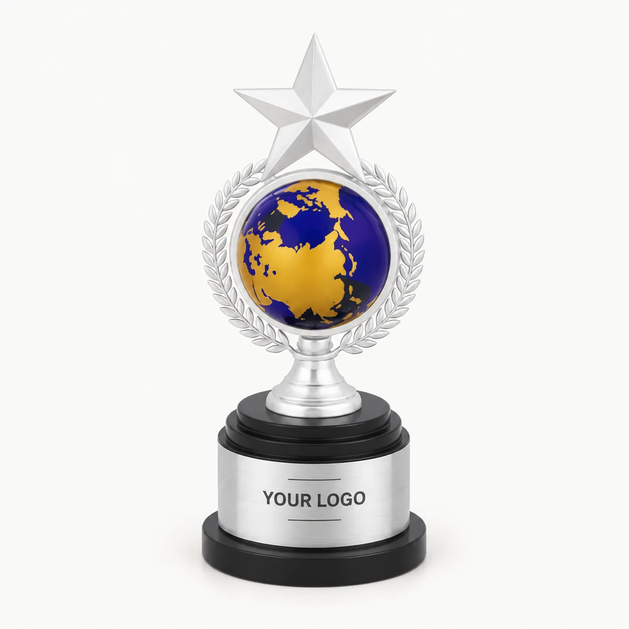 Prestige Gilded Star Crest Trophy — 12 Inch