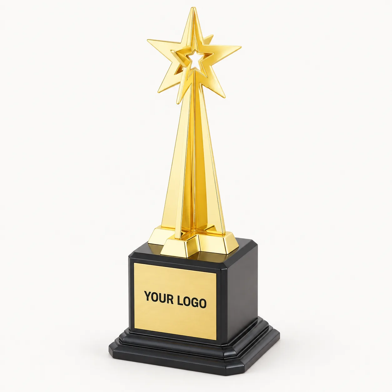 Beacon Gilded Star Crest Trophy — 12.5 Inch