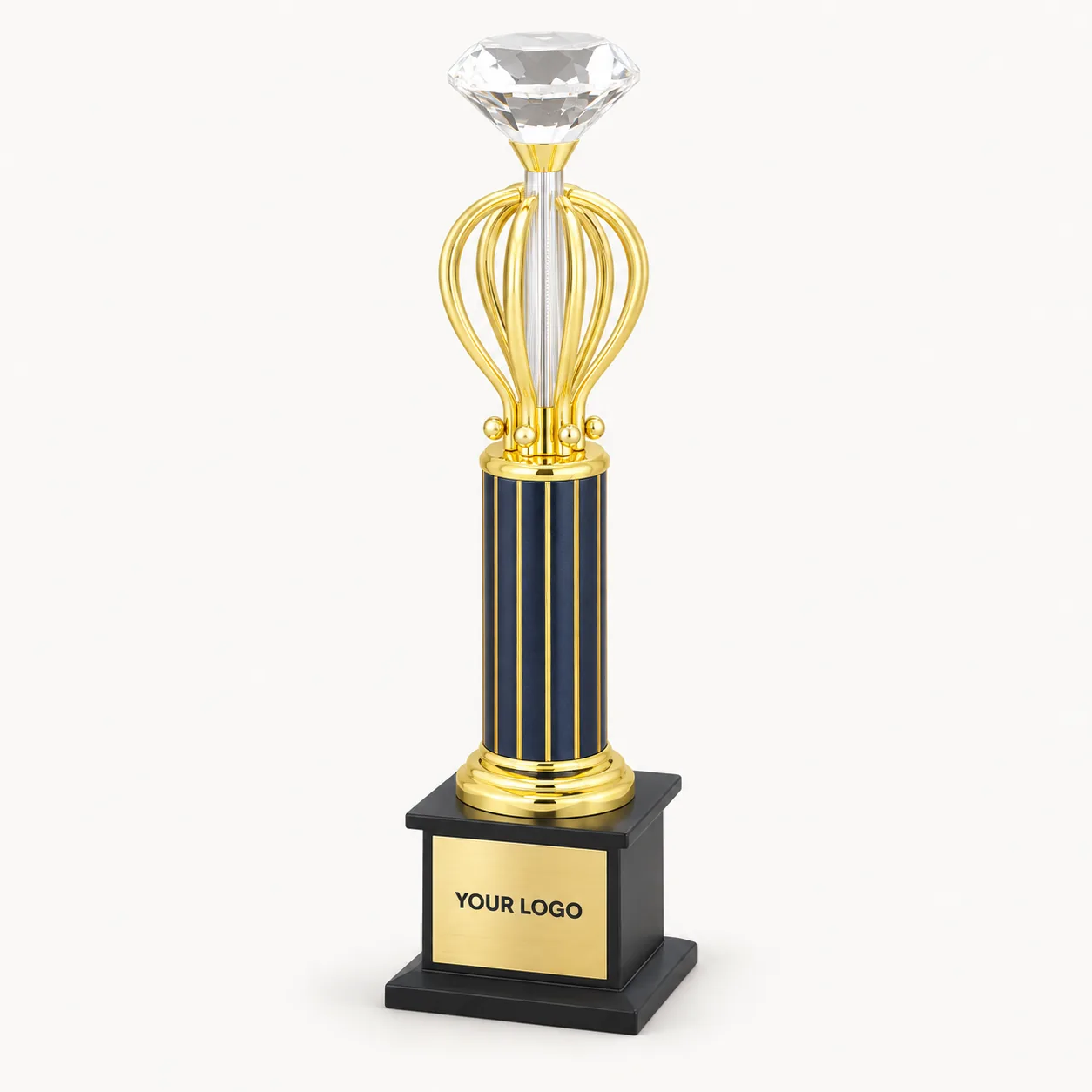 Optima Gilded Architectural Column Trophy — 15.5 Inch