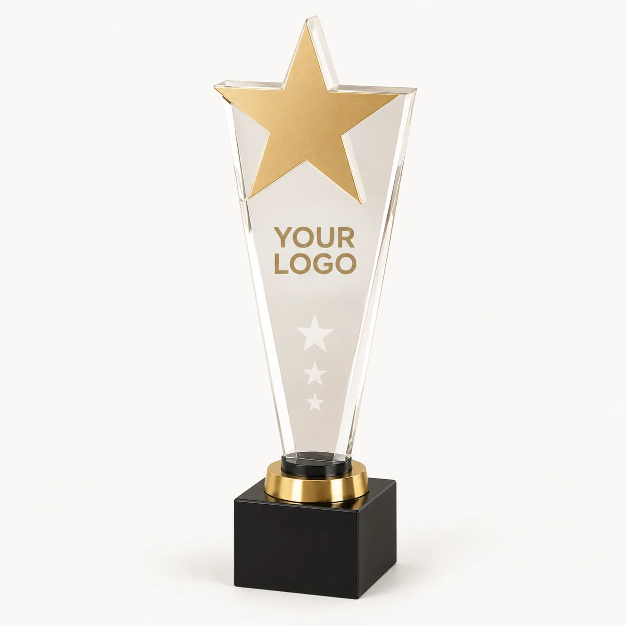 Beacon Gilded Star Crest Trophy — 13 Inch