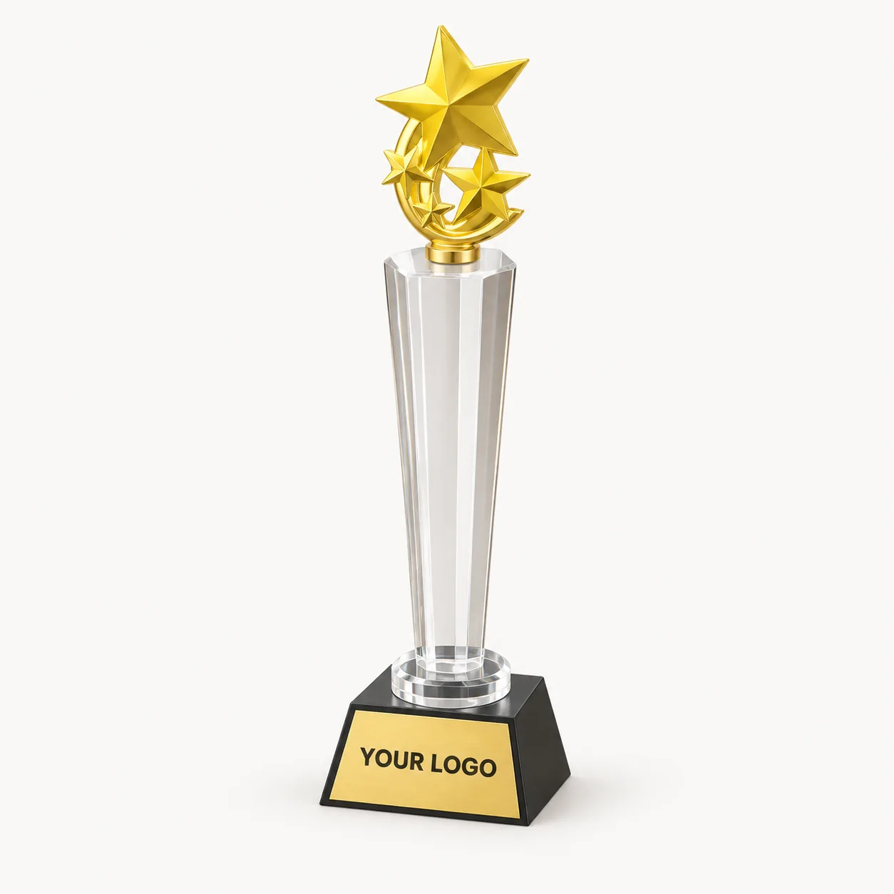 Prestige Gilded Star Crest Trophy — 11.5 Inch