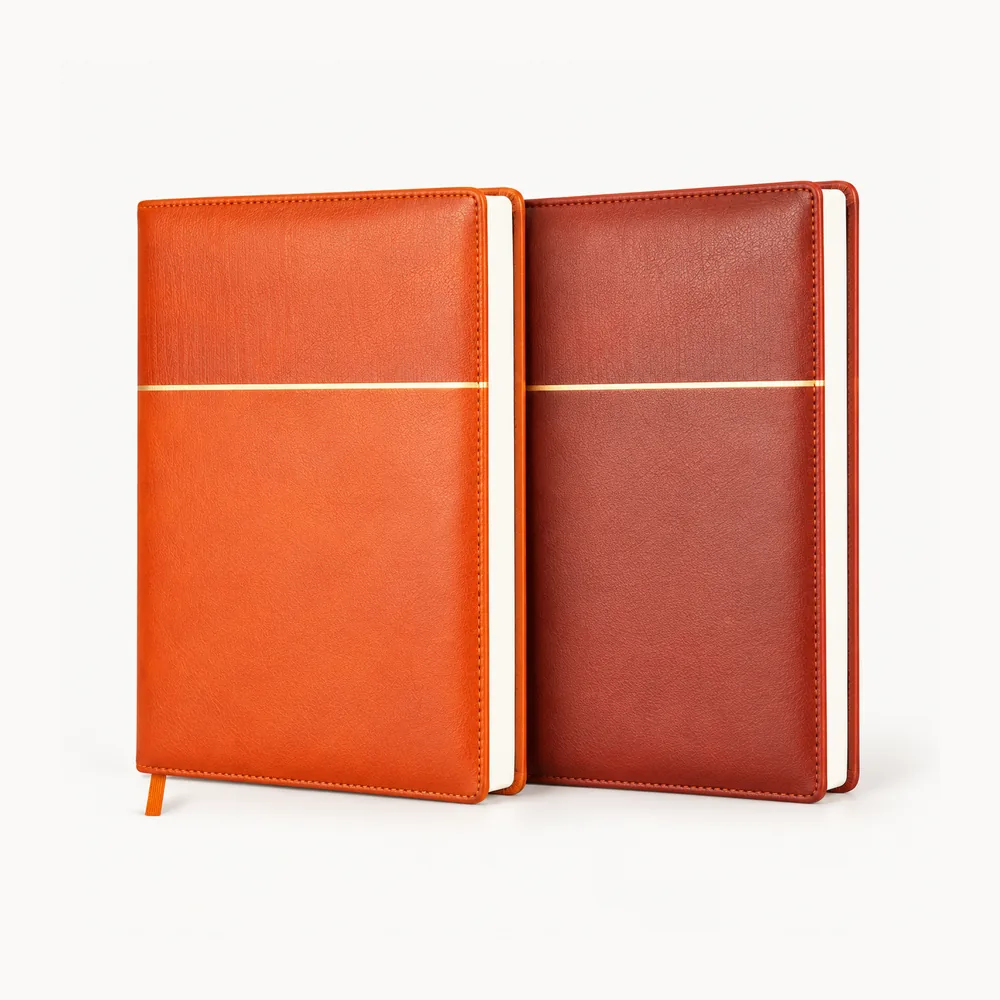 Two-colour horizontal-band diary