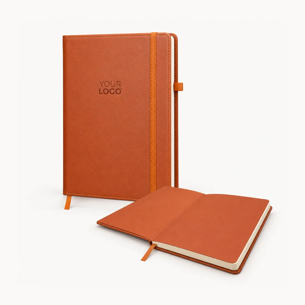 Plain bound diary with a colour-matched endpaper