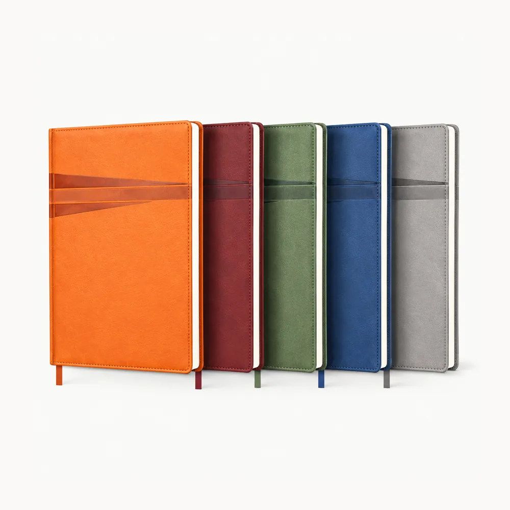 Five-colour horizontal-stripe diary