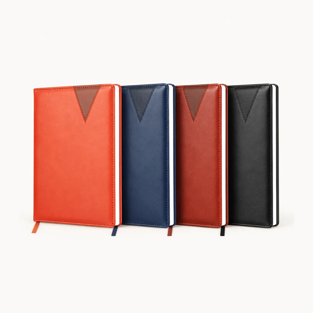 Four-colour V-panel diary