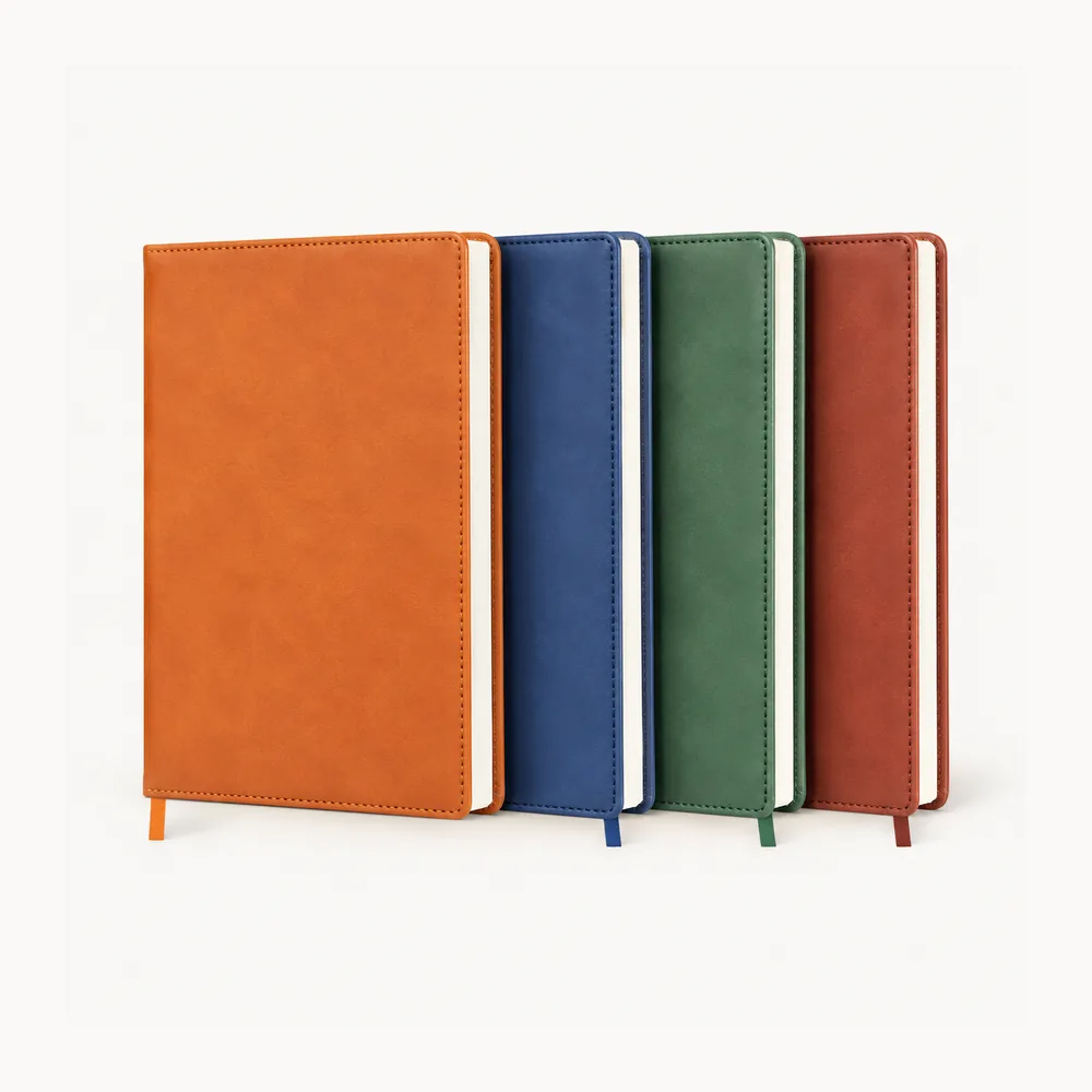 Four-colour diary with a simple cover and side band