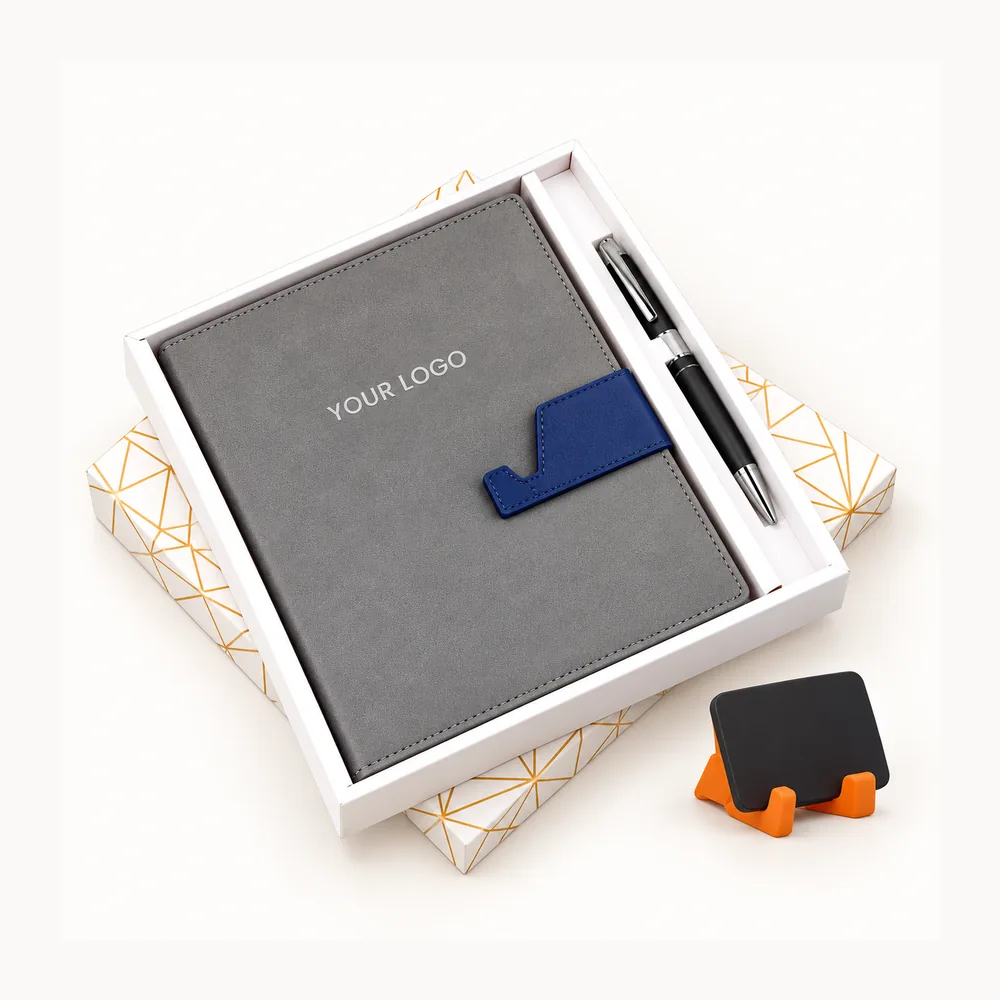 Diary, pen and mobile-stand gift set