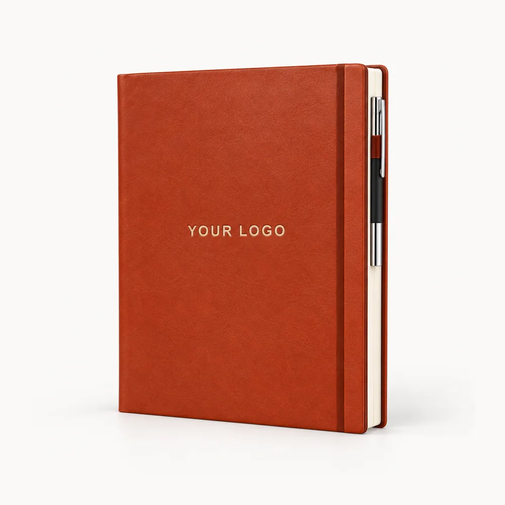 Diary with pen