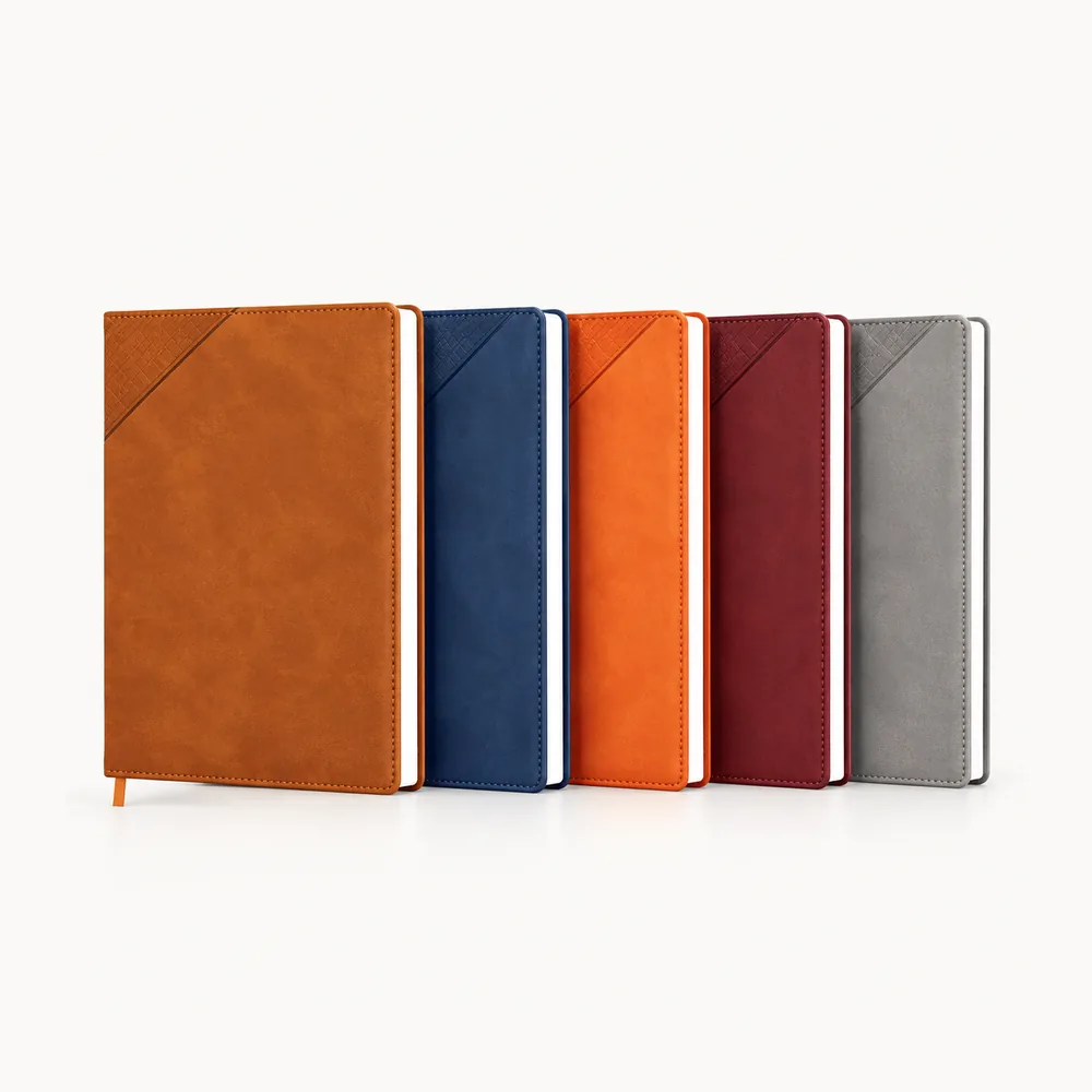 Five-colour diagonal-cover diary