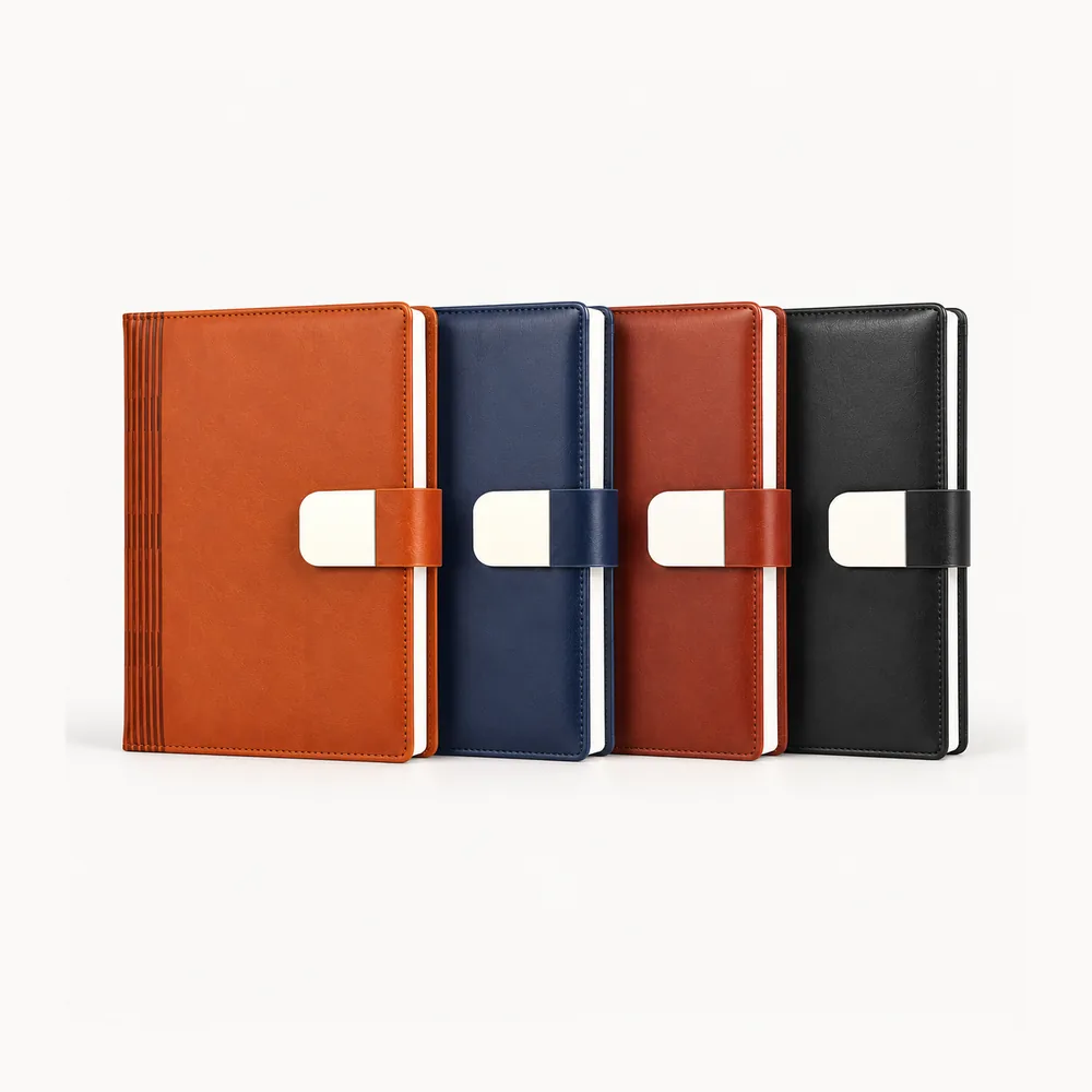 Four-colour diary with contrasting cover panels