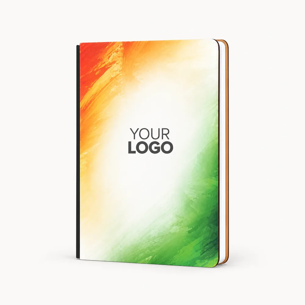 Diary with a tricolour cover and Hindi artwork